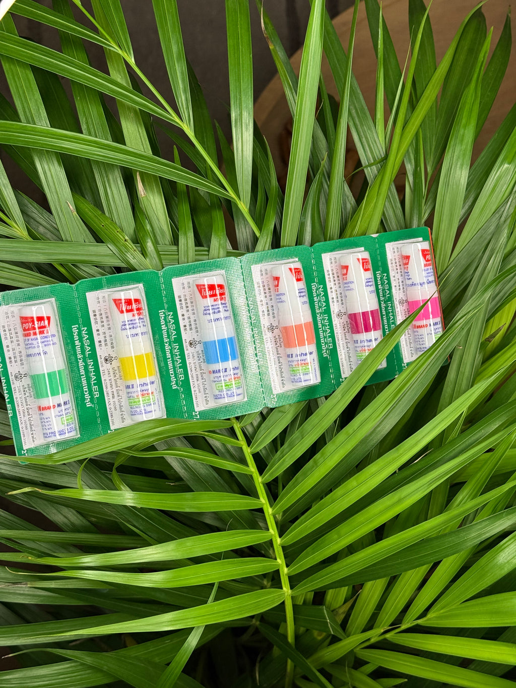 „Poy-Sian“ žolelių inhaliatorių rinkinys – 6 vnt. skirtingų spalvų