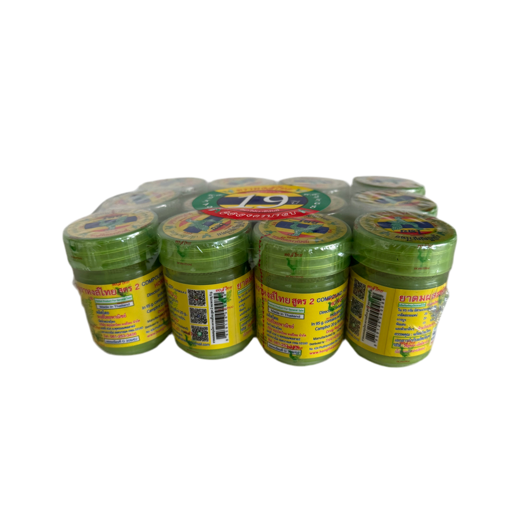 RINKINYS 12vnt. Žolelių inhaliatorius “Hong Thai” (green)