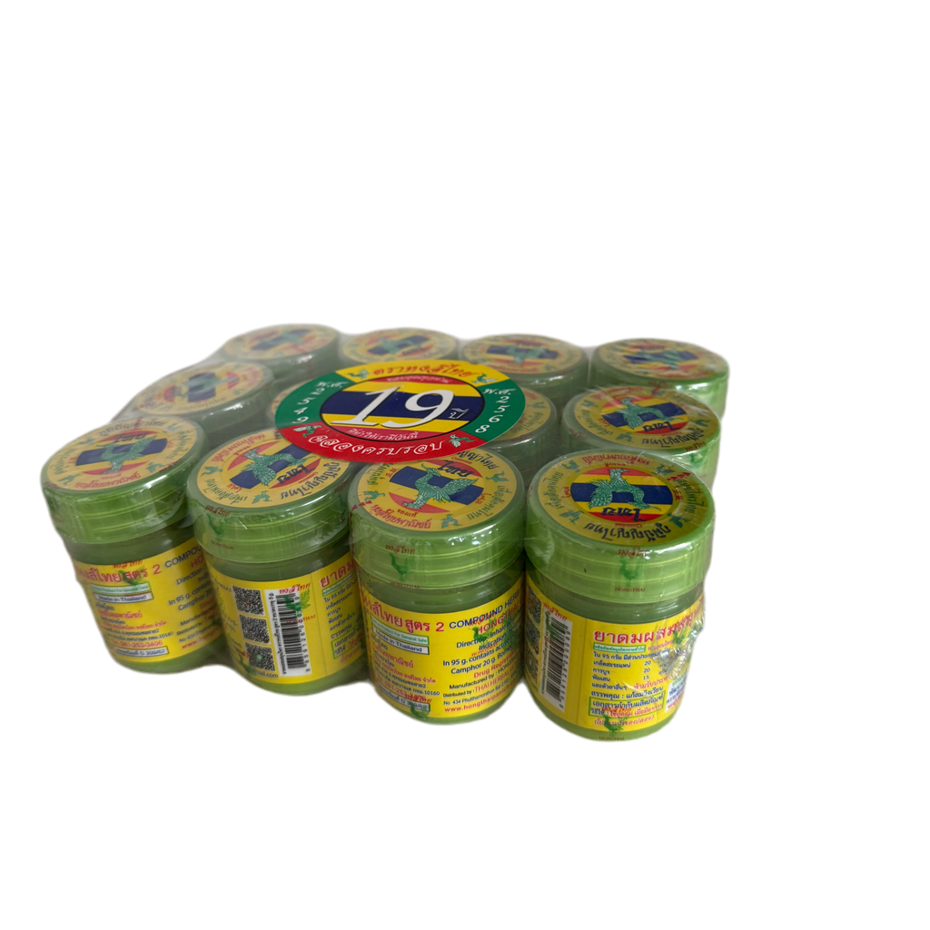 RINKINYS 12vnt. Žolelių inhaliatorius “Hong Thai” (green)